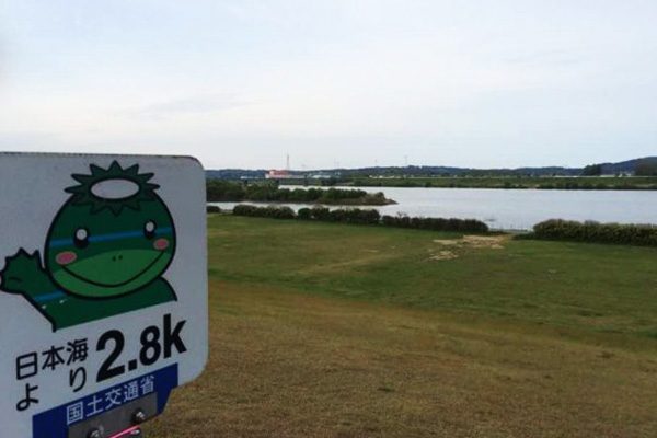 自転車道を走る！ 雄物川ロングランコース