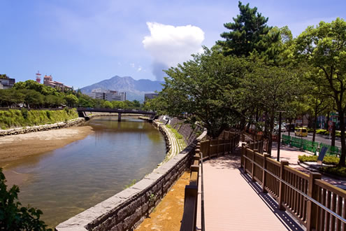 鹿児島の史跡めぐり。甲突川河岸コース