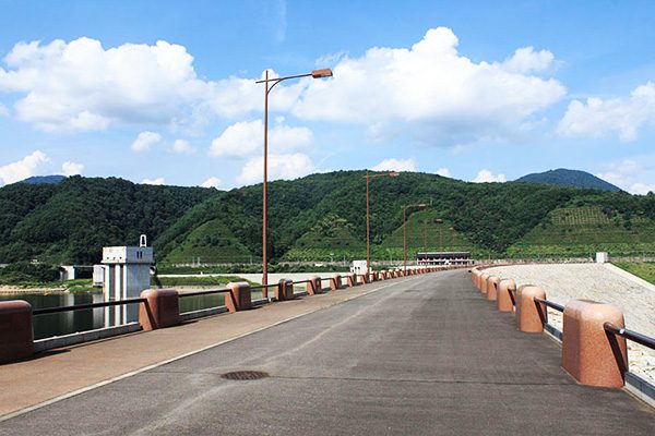 ランの後は美人の湯、もにわっ湖ダム湖畔コース