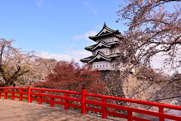 城を眺めて自在に走る！弘前城・弘前公園コース