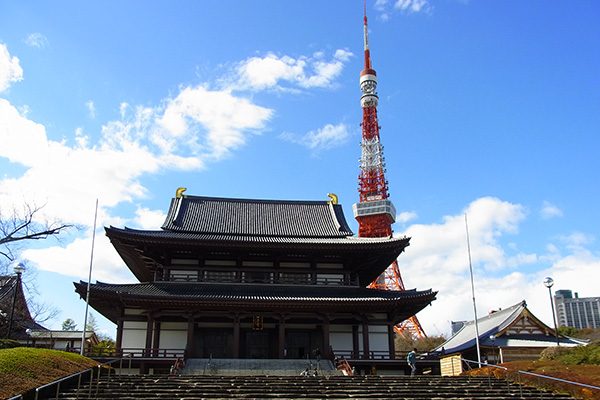 東京タワーのお膝元、芝公園、増上寺～日比谷コース