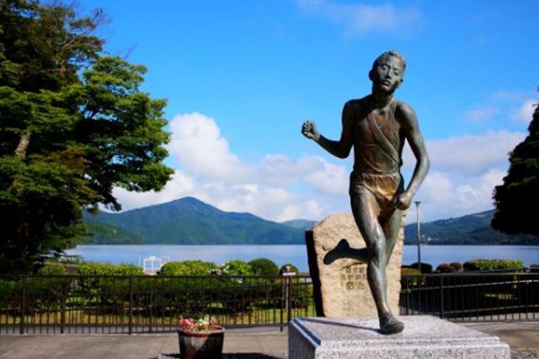 箱根駅伝復路スタート地点から走る芦ノ湖一周コース