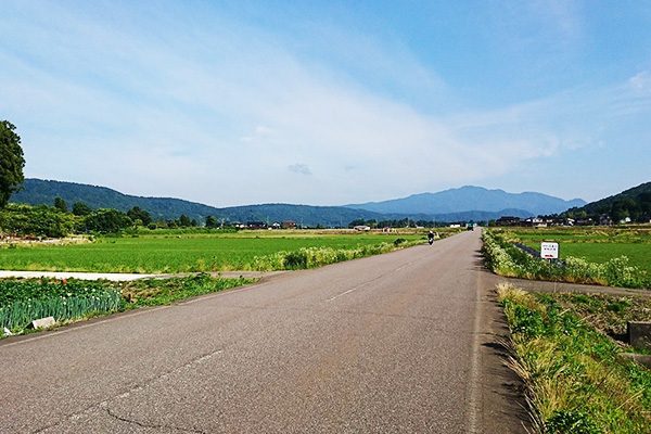 海、山、田園を走る柏崎内陸コース