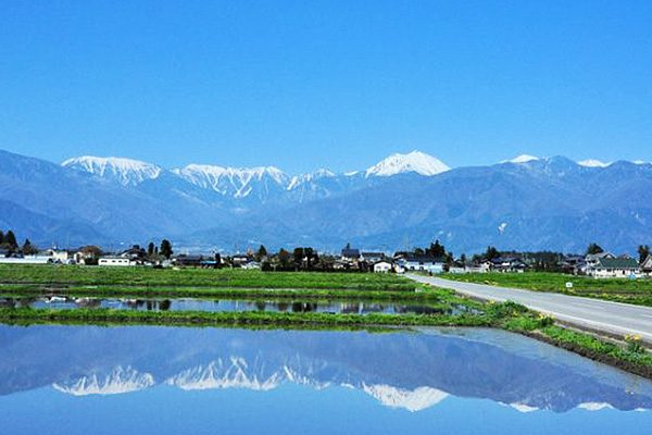 絶景！白鳥も飛来する安曇野田園コース