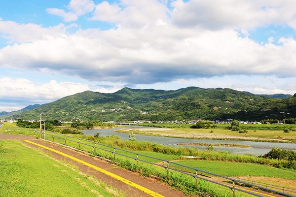 紀の川河川敷サイクリングロードコース