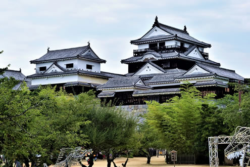 城山公園堀之内から天守閣へ！松山城コース