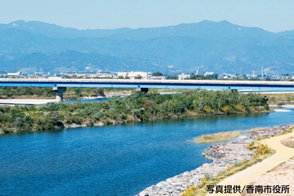 ジョグでも距離走でも！物部川下流コース