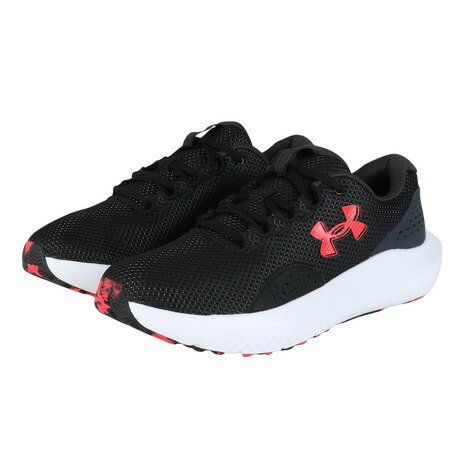アンダーアーマー（UNDER ARMOUR）（メンズ）ランニングシューズ ジョギングシューズ チャージド サージ 4 ブラック 3027000 005 スニーカー