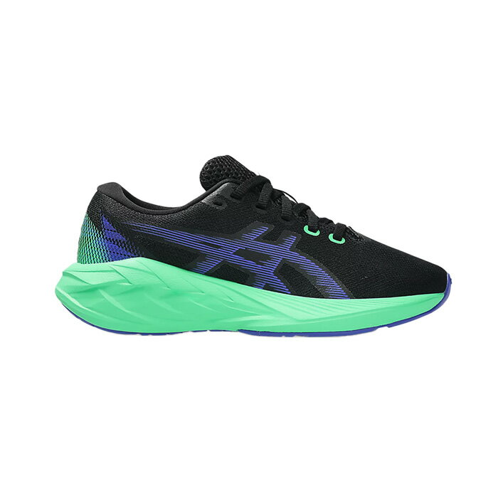 asics アシックス ランニングシューズ NOVABLAST 5 GS ジュニア STANDARD ブラック/ブルー 1014A367.004