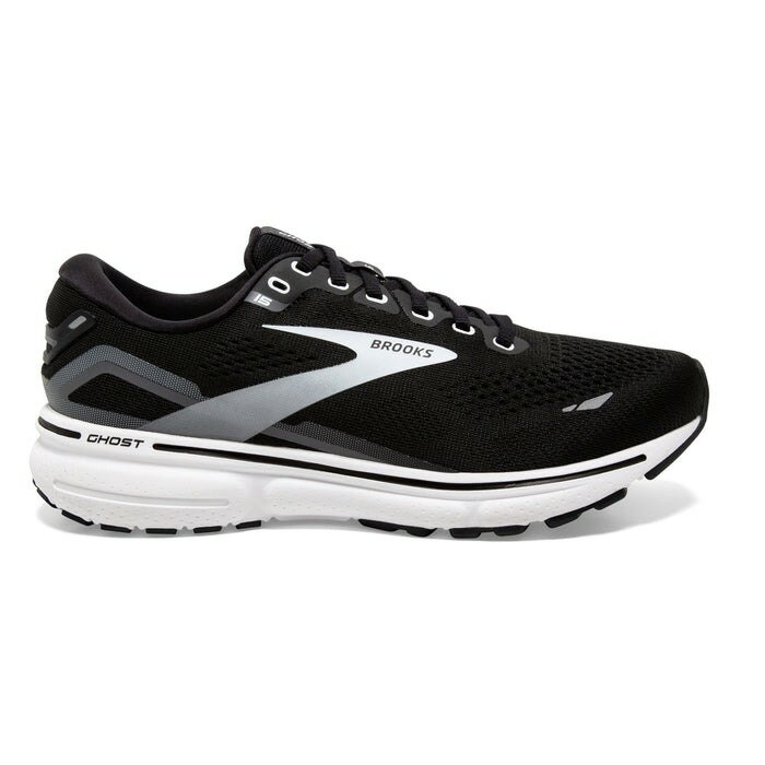 BROOKS ブルックス ランニングシューズ ゴースト15 メンズ D幅（標準） ブラック/ホワイト ジョギング マラソン トレーニング BRM3933