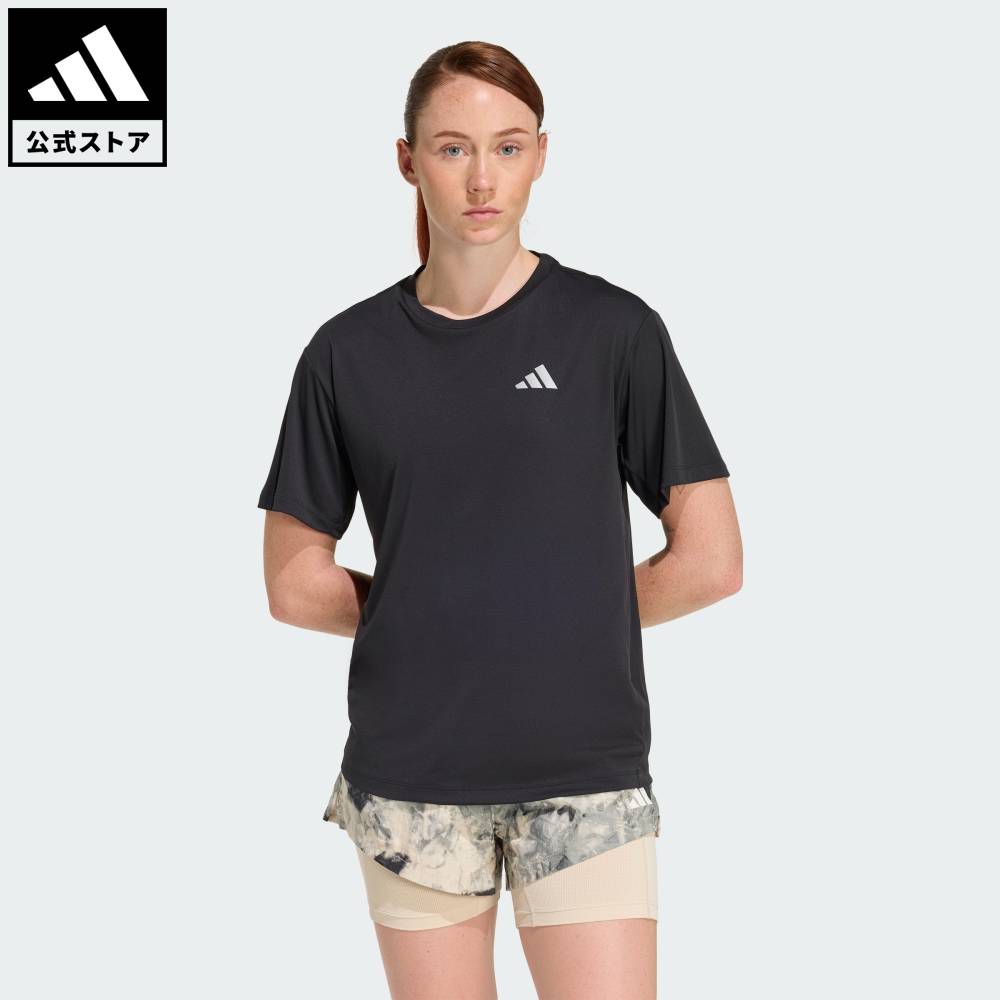 【公式】アディダス adidas 返品可 ランニング アディ365 ランニング エッセンシャルズ Tシャツ パフォーマンス レディース ウェア・服 シャツ 黒 ブラック JZ7808