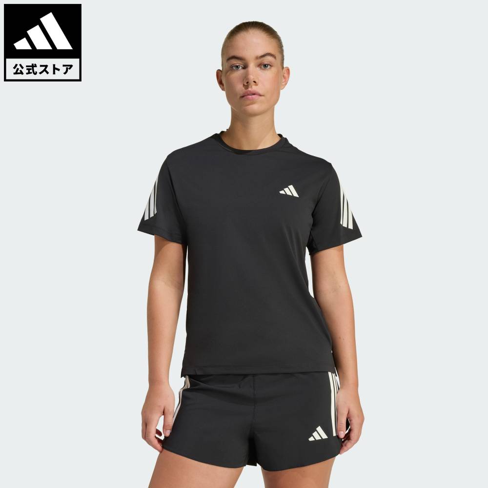 【公式】アディダス adidas 返品可 ランニング Adi365 クライマクール Tシャツ パフォーマンス レディース ウェア・服 シャツ 黒 ブラック JZ5114