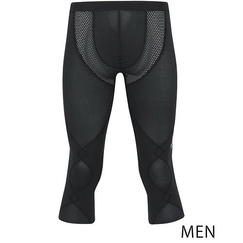 ワコール Wacoal CW-X スポーツタイツ EXPERT MODEL COOL ひざ・股関節サポート セミロング クール ランニング メンズ HXO767-BL