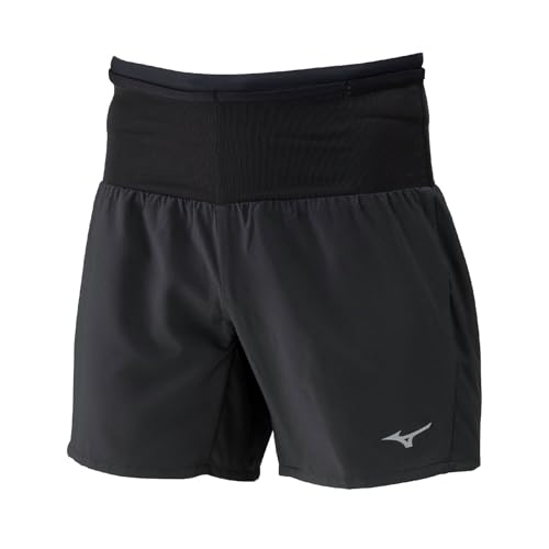 【スタンダード】ランニングウェア マルチポケットパンツ 6インチ ショートパンツ 360度ポケット 収納 メンズ ブラック 2XL