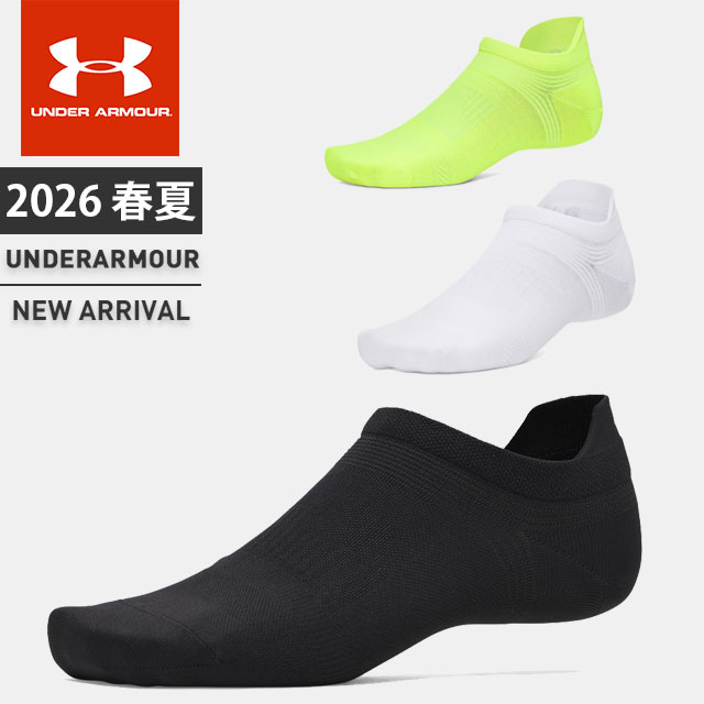☆ネコポス アンダーアーマー メンズ レディース 靴下 ソックス くるぶし UA ベロシティ ノーショー ランニング ノーショウ 吸汗速乾 軽量 メッシュパネル 抗菌防臭 アーチサポート リフレクトロゴ マラソン ジョギング トレーニング ジム ユニセックス UNDER ARMOUR 6009333