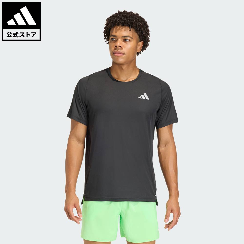 【公式】アディダス adidas 返品可 ランニング adi365 ブリーズ ランニング Tシャツ パフォーマンス メンズ ウェア・服 シャツ 黒 ブラック JZ7761