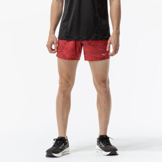 ミズノ公式 ランニング マルチポケットパンツ グラフィック6インチ ユニセックス ラバフォールス