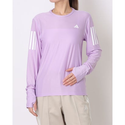 アディダス adidas レディース 陸上/ランニング 長袖Tシャツ オウン ザ ラン 長袖Tシャツ JW9670 （powder plum）