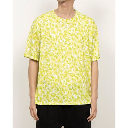 ティゴラ TIGORA 陸上/ランニング 半袖Tシャツ ランニング 半袖Tシャツ 総柄ビッグシルエット TR-3R3205TS （イエロー）