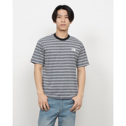 ザ・ノース・フェイス THE ザ ノース フェイス THE NORTH FACE メンズ 陸上/ランニング 半袖Tシャツ S/S Free Run Border Crewショートスリーブフリーランボーダークルー NT12591 (ブラック)