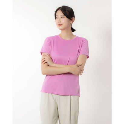 ティゴラ TIGORA レディース 陸上/ランニング 半袖Tシャツ ランニング レディース無地半袖Tシャツ TR-3R2224TS （ピンク）