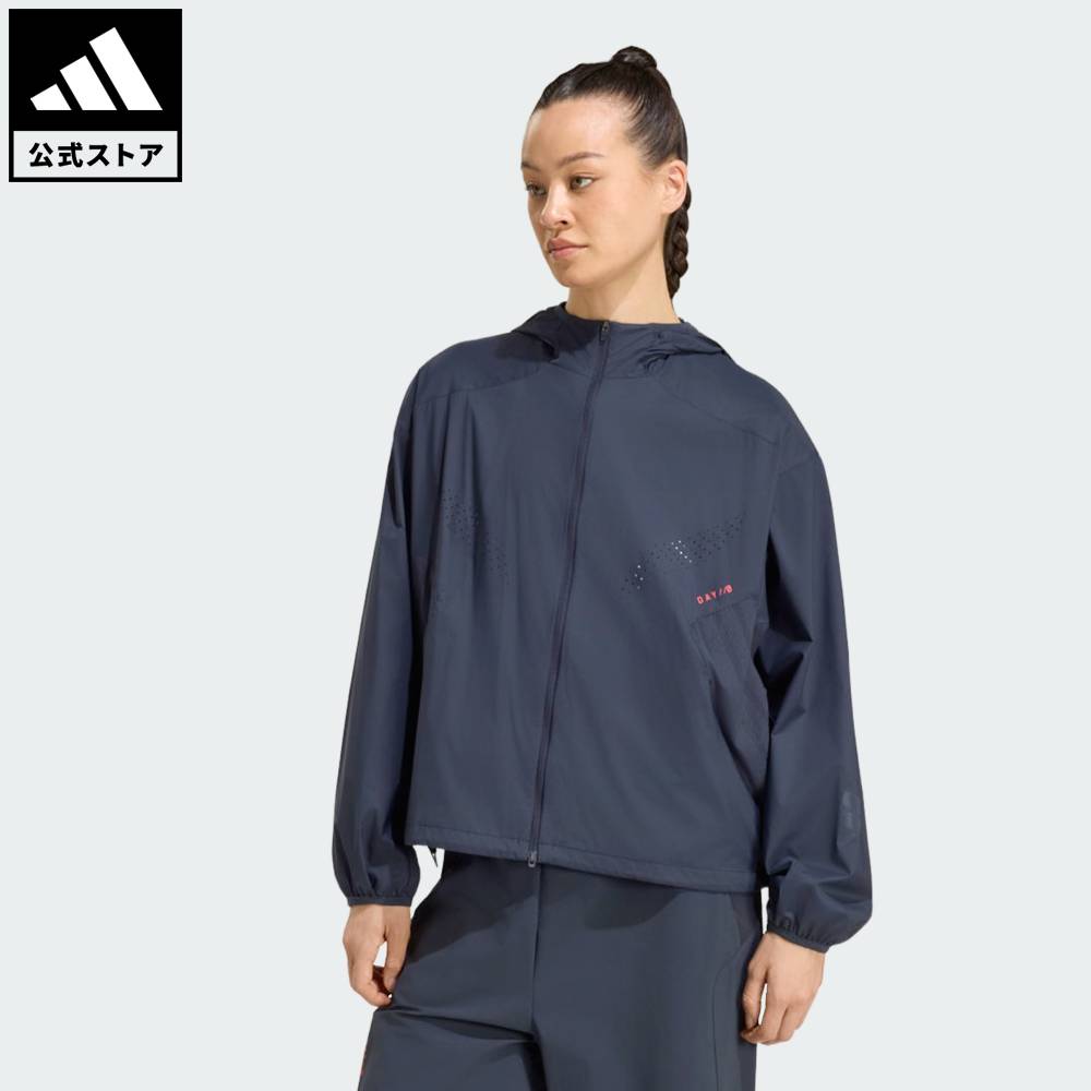 【公式】アディダス adidas 返品可 ランニング DAY//Ø ランニング ジャケット パフォーマンス レディース ウェア・服 ジャケット グレー KU8466