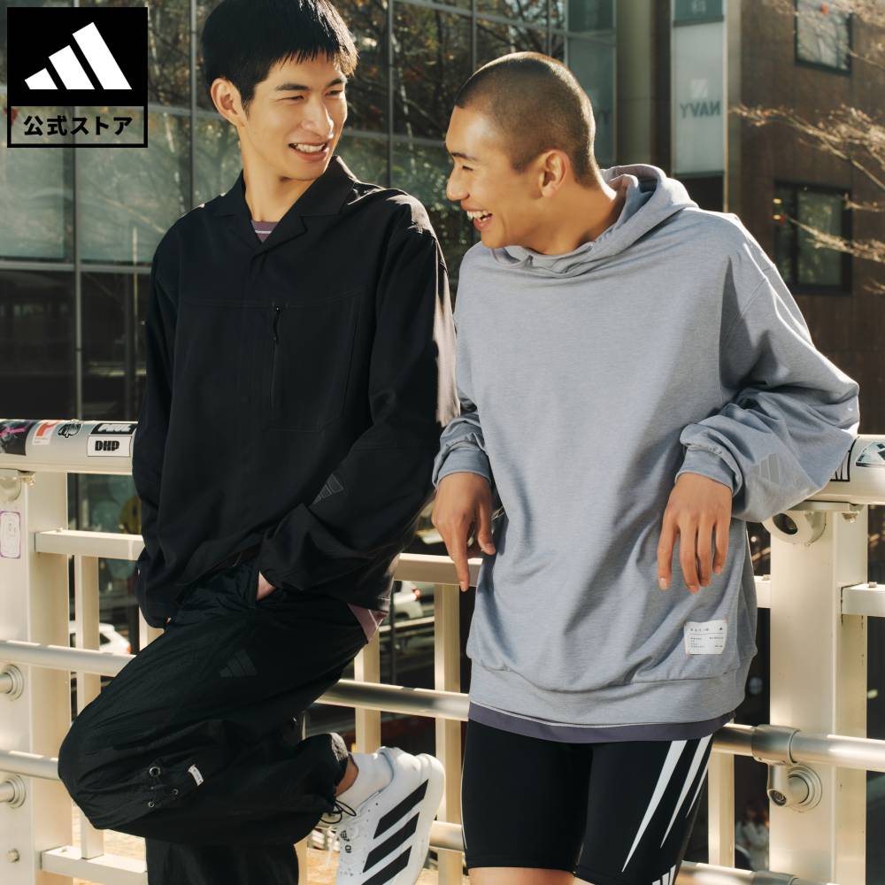 【ポイント20倍06/13 00:00～06/18 23:59】 【公式】アディダス adidas 返品可 ソーシャルギフト対象 ランニング DAY//Ø スエットパーカー パフォーマンス ユニセックス ウェア・服 パーカー（フーディー） グレー KL8277 【PT】