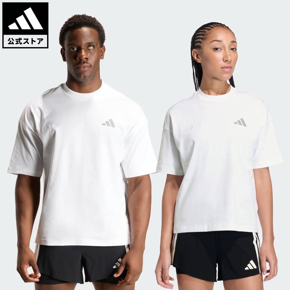 【ポイント20倍 06/20 20:00～06/26 01:59】 【公式】アディダス adidas 返品可 ランニング adi365 チアリング Tシャツ パフォーマンス ユニセックス ウェア・服 Tシャツ 白 ホワイト KA0325 【PT】