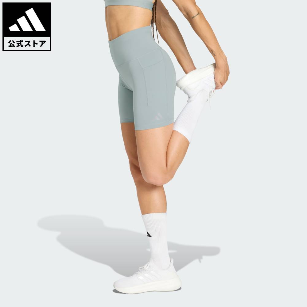 【ポイント20倍 06/20 20:00～06/26 01:59】 【公式】アディダス adidas 返品可 ランニング Adi365 クライマクール ランニング ショート レギンス パフォーマンス レディース ウェア・服 タイツ・レギンス 緑 グリーン KD3456 【PT】